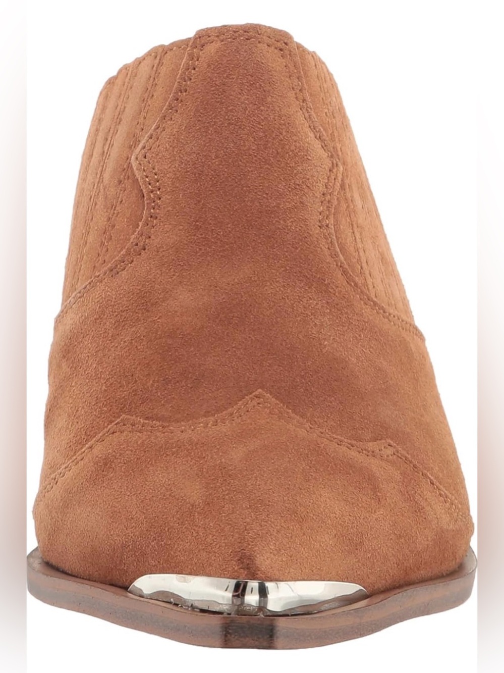 Chinese Laundry "Marishka" Split Suede Western Mule Slide Boots- Brown (NIB) - Picture 12 of 16